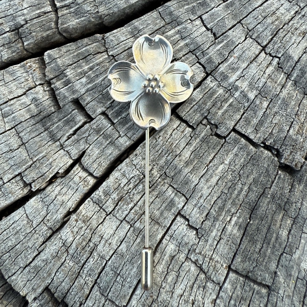 Stuart Nye Sterling Silver Dogwood Pin